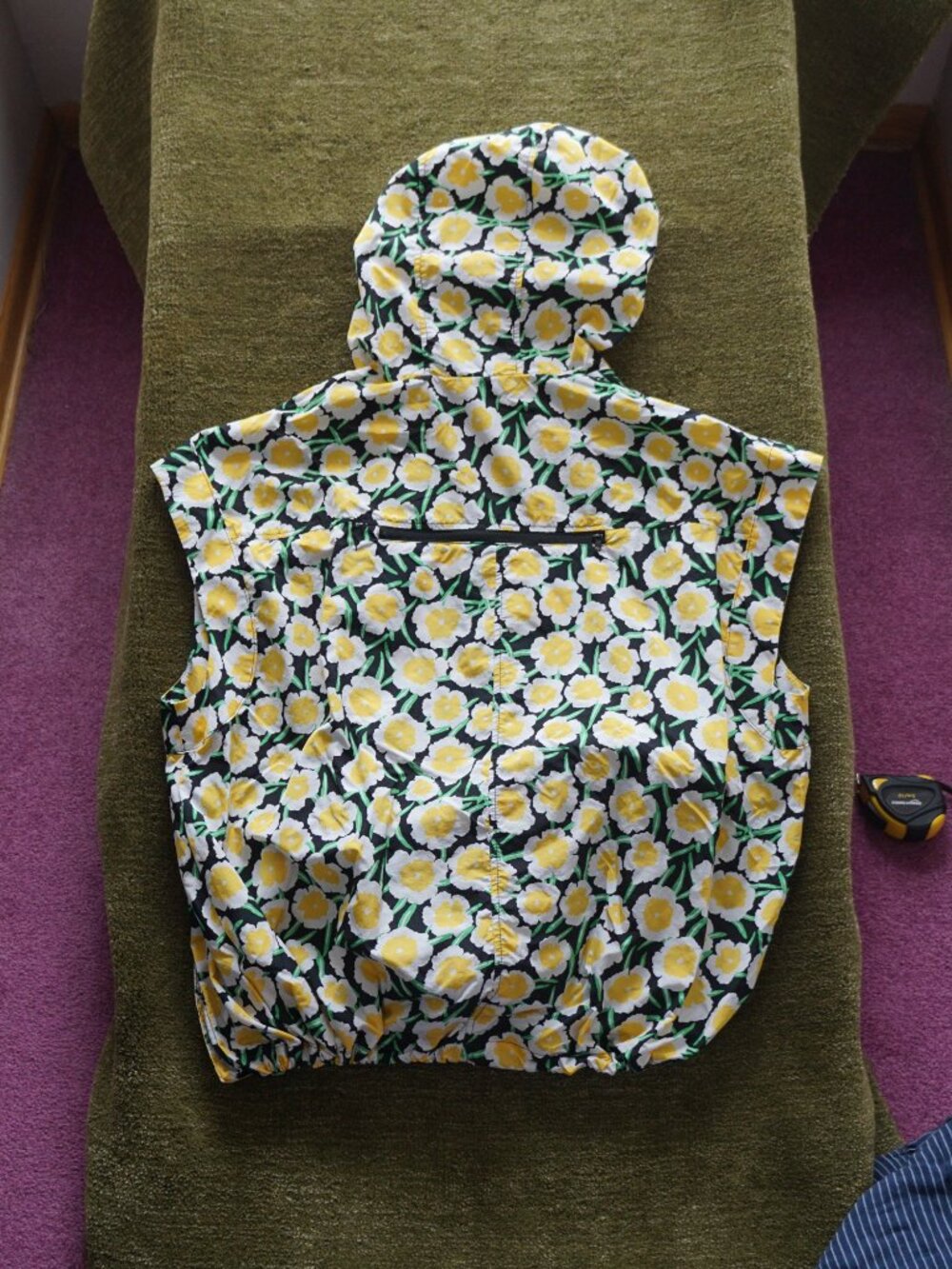 Diane von Furstenberg Yellow Floral Zip Up Hooded Jacket 🌼 - Picture 6 of 9